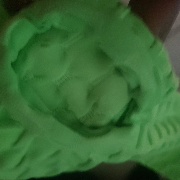 NWT Hot Kiss Neon Green Textured Hoodie - Picture 2 of 5